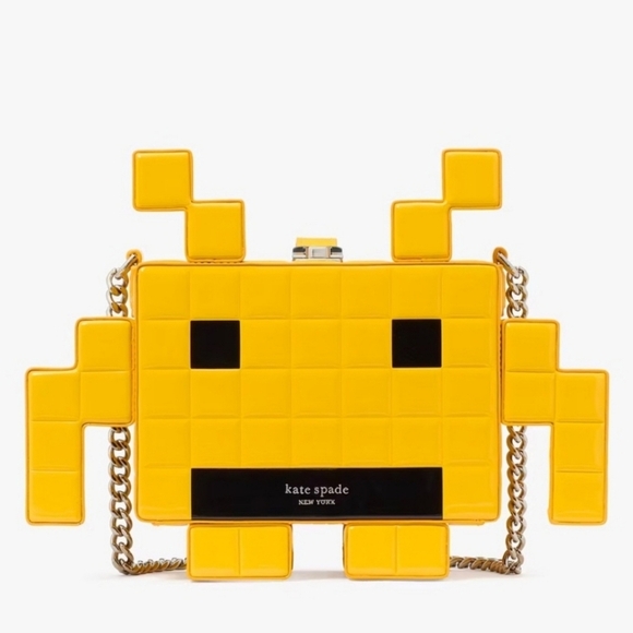 Kate Spade Space Invaders X Kate Spade New York Patent 3d Alien Crossbody (NIP)